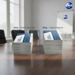 1000 Cartão Visita Couché 250g Verniz Brilho Personalizado - Imagem 3